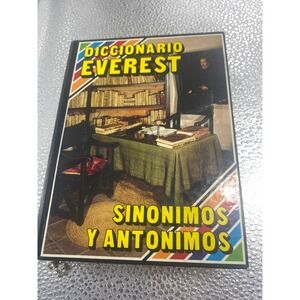 Diccionario Everest Sinonimos y Antonimos Spanish Dictionary Hardcover Vintage